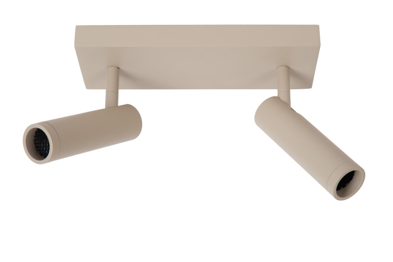 Lucide GRADO - Ceiling spotlight - 2xGU10 (MR11) - Taupe